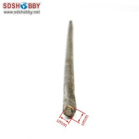 Flexible Axle (Both Square) Positive Dia. =φ6.35 Side=5X5mm Length=300mm for RC Model Boat