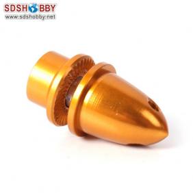 Aluminum Bullet Propeller Adaptor 4.0mm Yellow Color