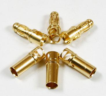 3.5mm Golden Plated Connector (3 pairs) AM-1001A-1