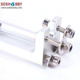 Aluminum Alloy 130 Single Rudder Length=85mm Height=130mm with Water Pickup for RC Boat