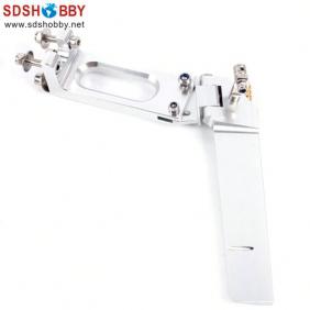 Aluminum Alloy 130 Single Rudder Length=85mm Height=130mm with Water Pickup for RC Boat