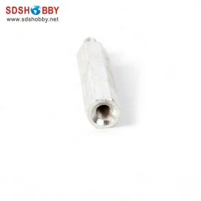 Single-end Hexagonal Column Screw 25+6 with M3 Thread 6061-T6 Aluminum Alloy for Multi-axis Flyer 10pcs/bag