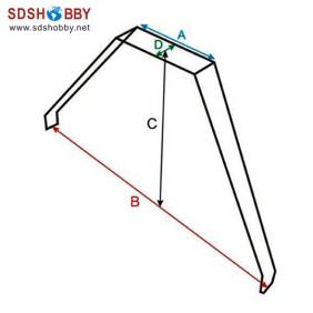 Carbon Fiber Landing Gear for 70 Grade EXTRA300 Electric Airplanes with 3K Treatments on Surface