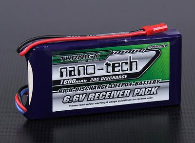 Turnigy nano-tech 1600mAh 2S1P 20~40C LiFePo4 Receiver Pack