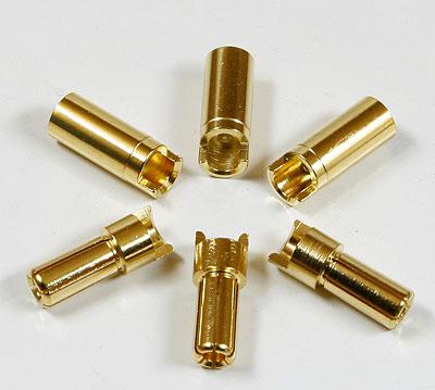 5.5mm Golden Plated Banana Connector (3 pairs) AM-1005