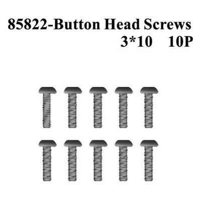 Redcat Racing Rounded Head Screws 3 10 10pcs RED85822