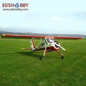 78.8in Wilga Fiberglass Version 20CC Scale Airplane/ Gasoline Airplane ARF-Red & White Color