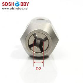 Collet Length=32mm Dia-A=M1/4-28 Dia-B=4mm