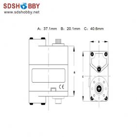 XQ Power Robot Servo XQ-RS3008S 6.5kg/43g