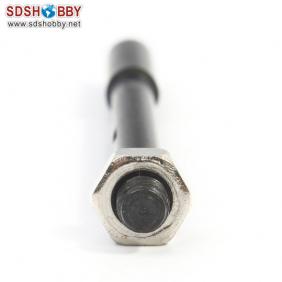 Drive shaft with screw L=106mm Dia-A=6.35mm Dia-B=7.9mm Side=5X5mm