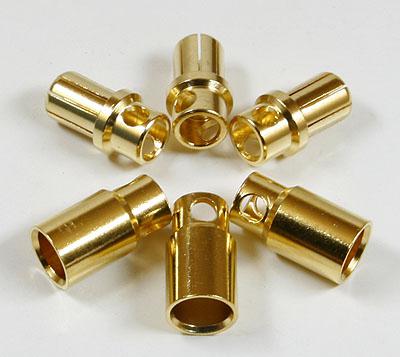 8mm Golden Plated Spring Connector (3 pairs) AM-1006B