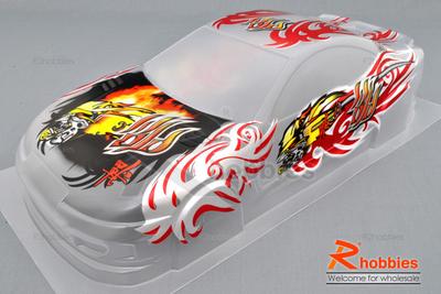 1/10 RC On-Road Car NISSAN S15 PC  Transparent 190mm Body with Light Box, Rear Spoiler, Decal &amp; Masking Tape