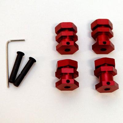 ST Racing CNC Machined Aluminum 17mm Hex Conversion Kit Slash Red SPTST3654-17R