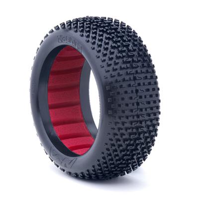 AKA Racing 1/8 Buggy I-Beam Super Soft Tires with Red Insert (2) AKA14001VR