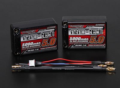 Turnigy nano-tech 5000mah 2S3P 30~60C Hardcase Saddle Lipo Pack (ROAR APPROVED)