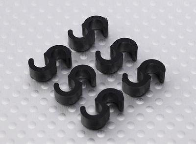 Pipe Clips Black (5pcs/set)