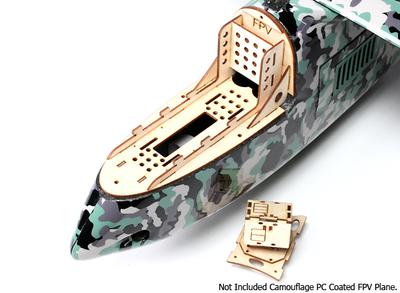 Pan And Tilt Cockpit with 360deg Moving Base For Camouflage PC FPV Plane With Servos