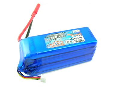 Moxie Punch Series 40C 22.2V 6S 2200mAh Lipo (Gold Bullet 4mm)