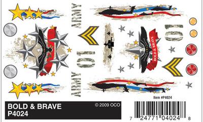 Dry Transfer Decals, Bold & Brave