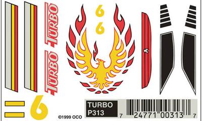 Dry Transfer Decals, Turbo