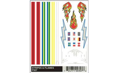 Dry Transfer Decals, Stripes & Flam