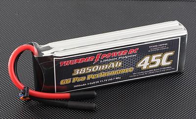 3850mAh 3S 11.1V 45C LiPo Battery