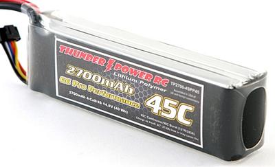 2700mAh 4S 14.8V 45C LiPo Battery