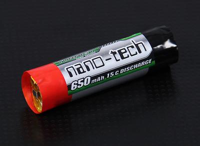 Turnigy nano-tech 650mAh 1S 15c Round Lipo