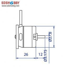 FSD 2826-14 KV1250 Outrunner Brushless Motor for Aircraft RC Plane RC Model