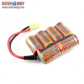 VB Ni-MH 2/3A Power Battery 1500mAh 7.2V 6S (4+2) Stick Pack for RC Car RC Boat