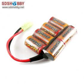 VB Ni-MH 2/3A Power Battery 1500mAh 7.2V 6S (4+2) Stick Pack for RC Car RC Boat