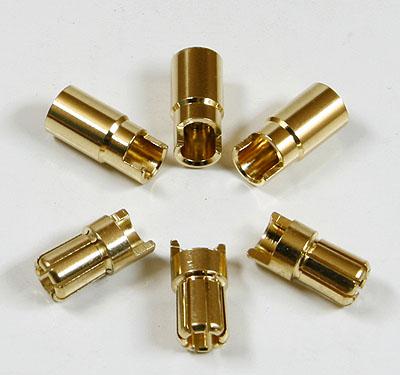 6mm Golden Plated Spring Connector (3 pairs) AM-1006A