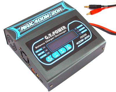 G.T. Power 400W/ 20A 2-6S LiPo/LiFe Balance Charger/Discharge A620