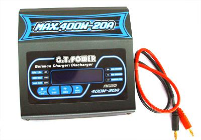 G.T. Power 400W/ 20A 2-6S LiPo/LiFe Balance Charger/Discharge A620