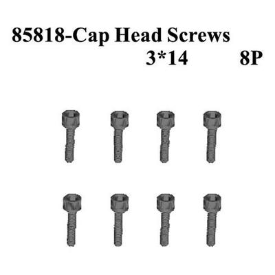 Redcat Racing Cap Head Screws 3 14 8pcs RED85818