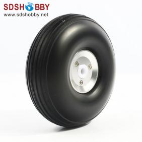 RC Airplane RC Airplane PU wheel with CNC Aluminum Hub 2.75'' (D69.85 x H25 x Φ4mm