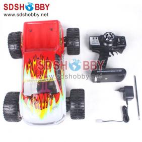 HSP 1/10 Brushed RC Electric Off-Road Monster /Truck RTR (Model NO.:94111) with 2.4G Radio, RC540 Motor, 7.2V 1800mAh Battery