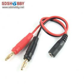 Banana Adaptor Connector with L300mm 18AWG Silicone Cable