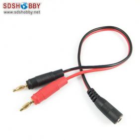 Banana Adaptor Connector with L300mm 18AWG Silicone Cable