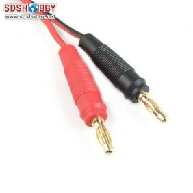 Banana Adaptor Connector with L300mm 18AWG Silicone Cable