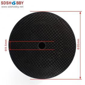 RC Model 3.75″ (95.3mm) Carbon Fiber Spinner with Carbon Fiber Back plate 3K Surface Processing