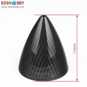 RC Model 3.75″ (95.3mm) Carbon Fiber Spinner with Carbon Fiber Back plate 3K Surface Processing