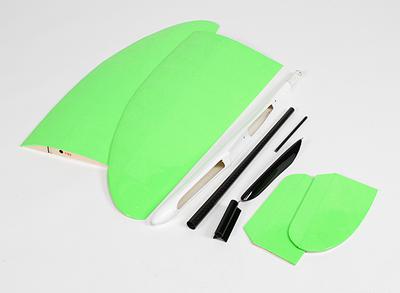 Butterfly Pod and Boom V-Tail Glider Built up Wing 1140mm - Green (ARF)