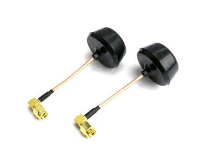 90 Degree 5.8 GHz Circular Polarized Antenna  Set - Black, RP-SMA Plug