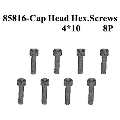 Redcat Racing Cap Head Hex Screws 4 10 8pcs RED85816