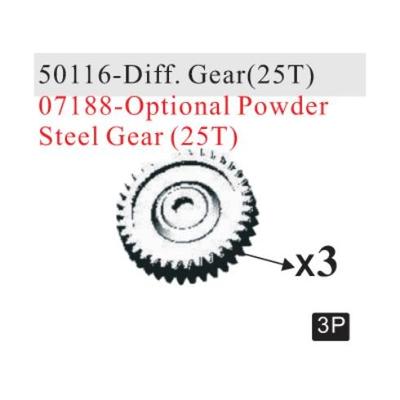 Redcat Racing Diff Gear 25T 3pcs RED50116