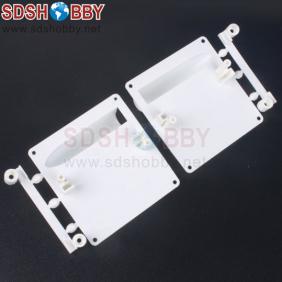 Servo Protector /Servo Mount for 36g/56g Servos White (one pair)