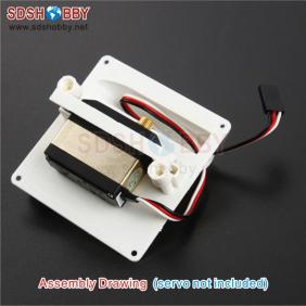 Servo Protector /Servo Mount for 36g/56g Servos White (one pair)