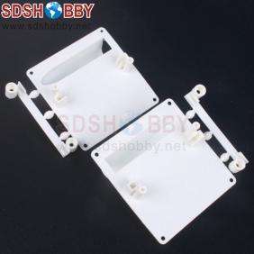 Servo Protector /Servo Mount for 36g/56g Servos White (one pair)