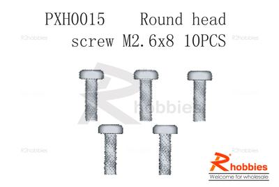 Round head screw M2.6 x 8